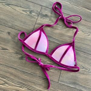 Victorias Secret Pink Triangle Bikini Top